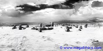 Tomnaverie recumbent stone circle - infrared