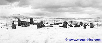 Tomnaverie recumbent stone circle - infrared