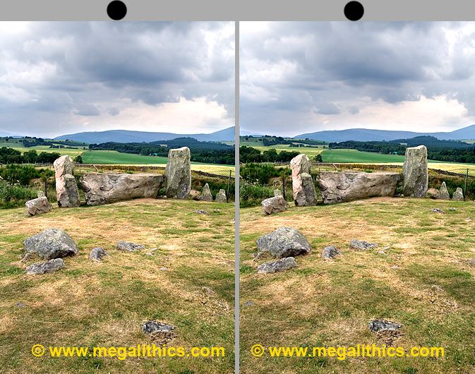 Tomnaverie recumbent stone circle - 3D stereo pairs